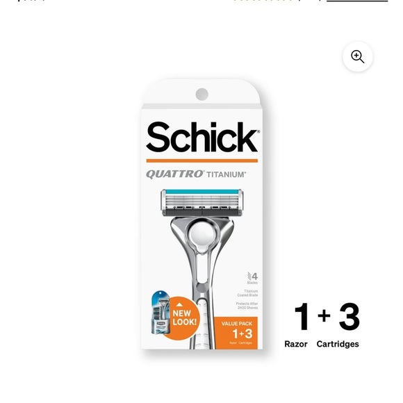 3 Schick Quattro Titanium Razor - Picture 4 of 6